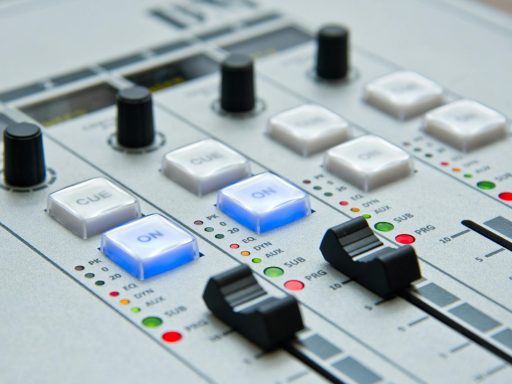 White and Black Music Mixer