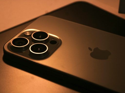 a close up of a cell phone on a table